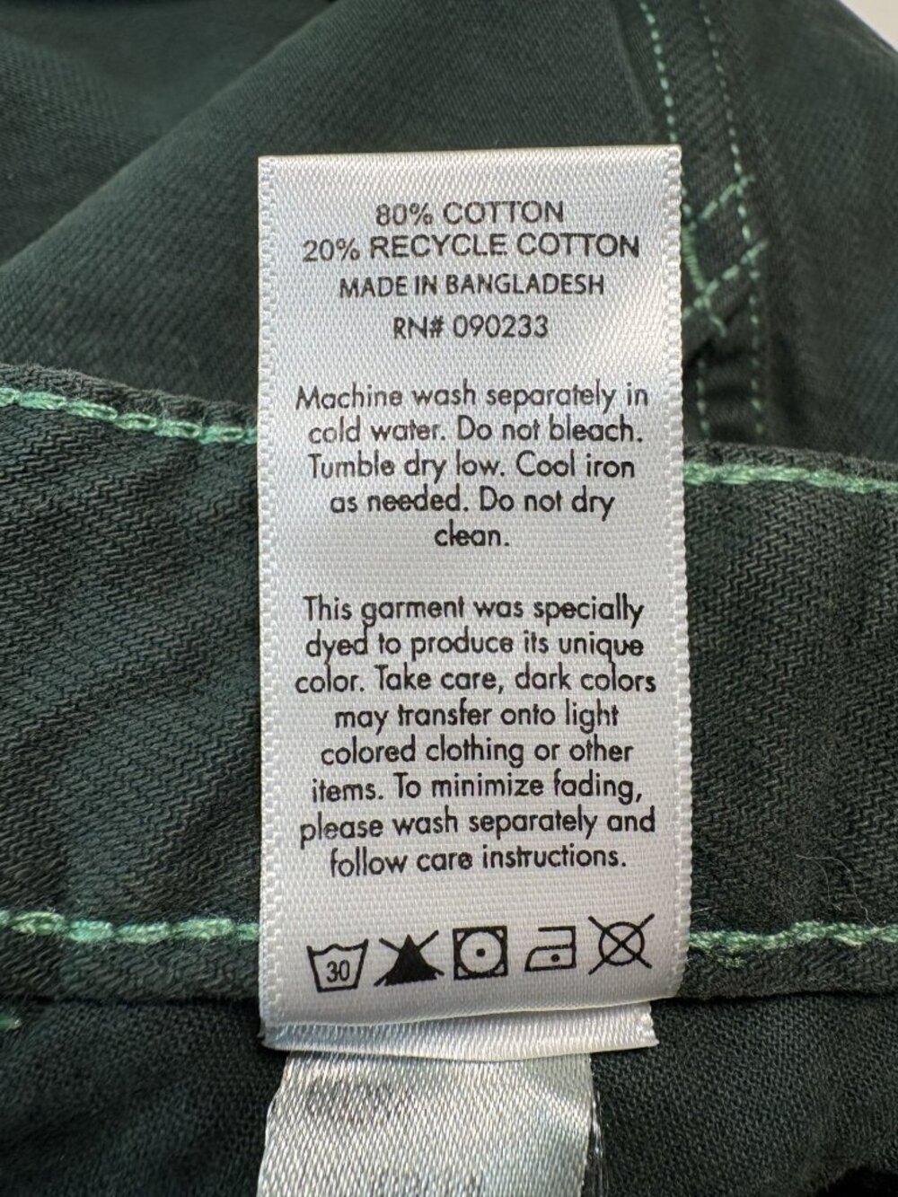 PacSun Green Cargo Pants Women's Size 26/28 Y2K Baggy Utility Contrast Stitch - Picture 14 of 14